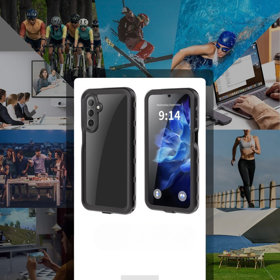 Wodoodporne etui Redpepper do Samsung Galaxy A16 / A16 5G – ochrona w każdych warunkach - czarne