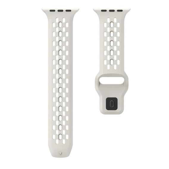 Pasek Silikonowy do Apple Watch 1/2/3/4/5/6/7/8/9/10/11/SE Ultra 1/2/3 42/44/45/46/49mm, Beżowy