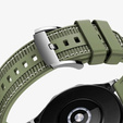 Pasek silikonowo nylonowy Uniwersalny 22mm, Zielony