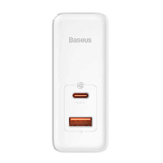 Baseus GaN5 Pro Ładowarka Sieciowa 100W + Kabel USB-C, White