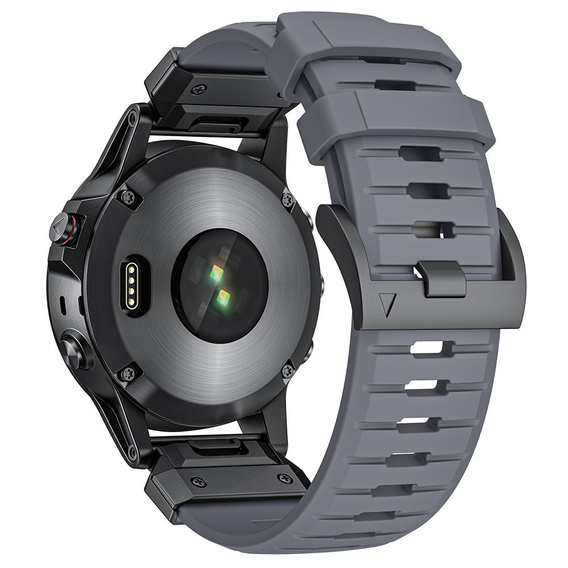 Pasek Silikonowy QuickFit do Garmin Fenix 22mm, Szary