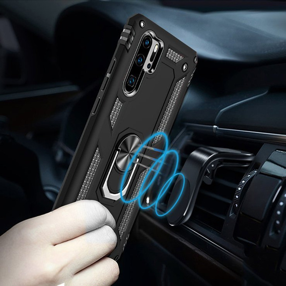 Etui pancerne do Huawei P30 Pro, Nox Case Ring, czarne