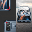 Etui pancerne do Samsung Galaxy A25 5G, Dexnor Full Body (Two Frames), granatowe