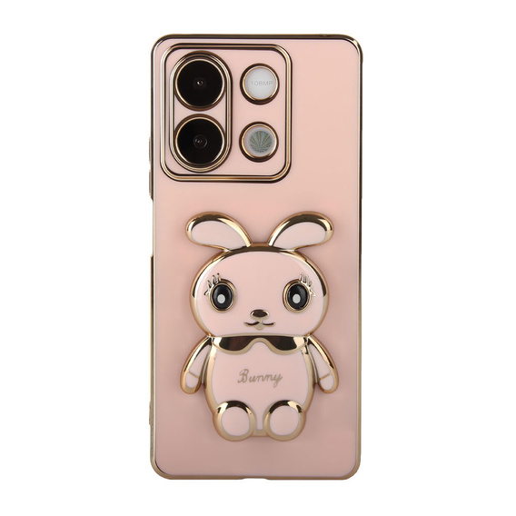 Etui do Xiaomi Redmi Note 13 5G, Rabbit, różowe + Szkło Hartowane 9H