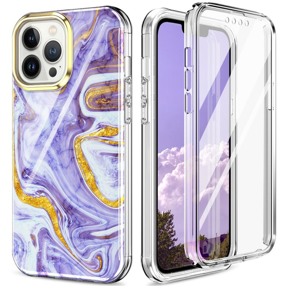 Etui z folią Soft Case do iPhone 14 Pro, Purple