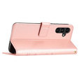 Etui z klapką do Samsung Galaxy A55 5G, Butterfly, różowe rose gold