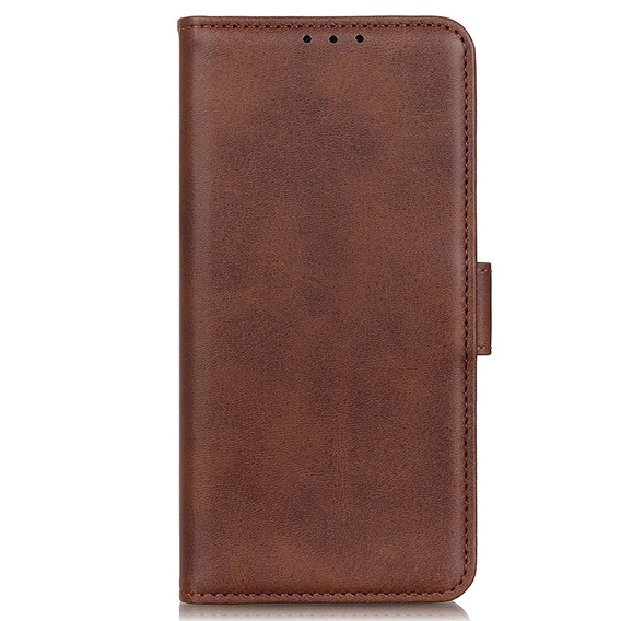 Etui z klapką do Motorola Moto G53 5G / G13 / G23, Wallet, brązowe