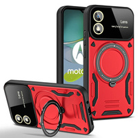 Etui pancerne do Motorola Moto G24 / G24 Power / G04, Magnetic Ring, czerwone