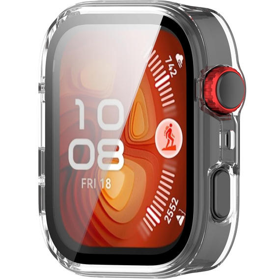 2w1 Etui + Szkło Hartowane do Huawei Watch Fit 4 Pro, Przezroczyste