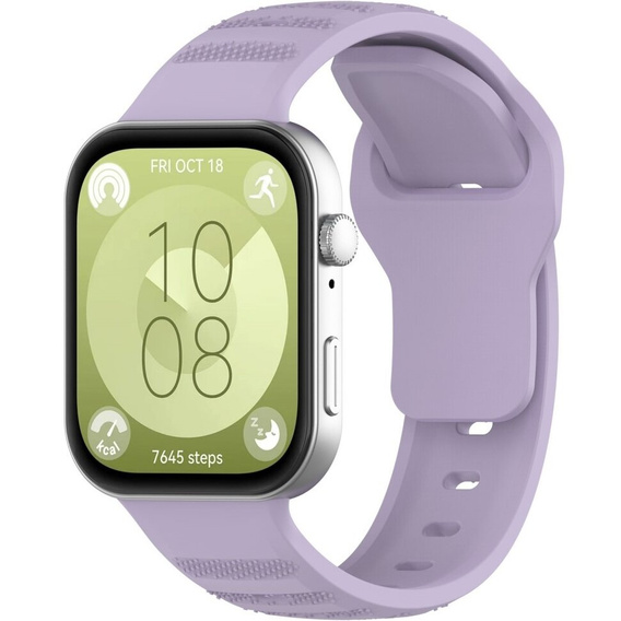 Pasek Silikonowy do Huawei Watch Fit 4 / 4 Pro / 3, Fioletowy