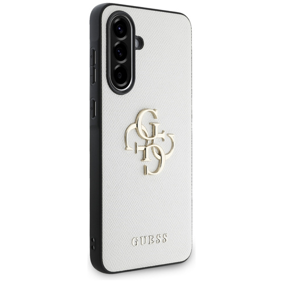 Etui GUESS do Samsung Galaxy A56, Classic Logo, beżowe
