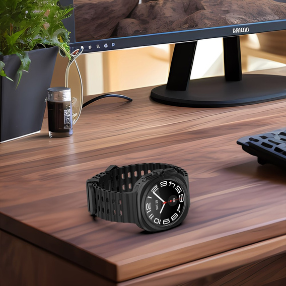 Pasek Silikonowy do Samsung Galaxy Watch Ultra 47mm (2025 / 2024), Czarny