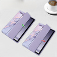 Stylowe etui do Samsung Galaxy Tab A9+ – Smartcase Hybrid Marble fioletowe