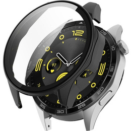 2w1 Etui + Szkło Hartowane do Huawei Watch GT 4 46mm, Czarne