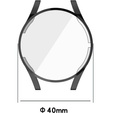 Etui z Osłoną na ekran do Samsung Galaxy Watch 5 44mm, Czarny