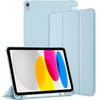 Etui do iPad 10.9" 2022 (10 gen.) / iPad 11" 2025 A16 (11 gen.), Smart Pencil, z miejscem na rysik, niebieskie