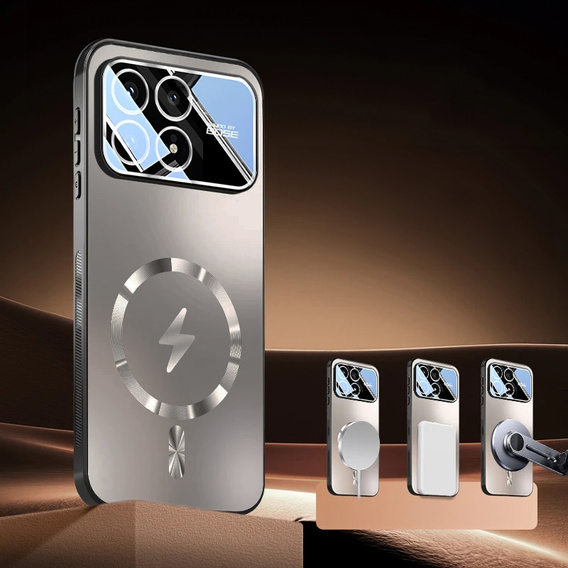 Etui ochronne do Xiaomi Poco F8 Pro, do MagSafe, szare