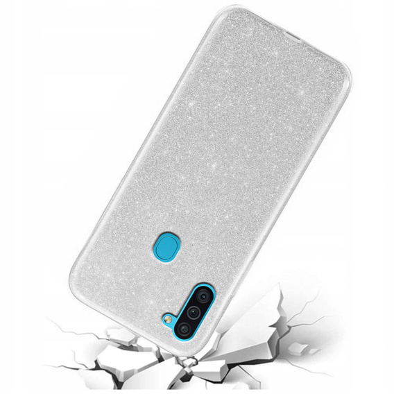 Etui Glitter Case do Samsung Galaxy A11 / M11, Silver