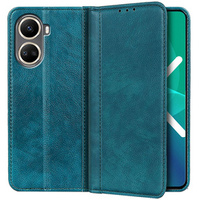 Etui do Huawei Nova 10 SE, Wallet Litchi Leather, zielone