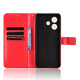 Etui z klapką do Oppo A40 / Oppo A40m, Crazy Horse Wallet, czerwone