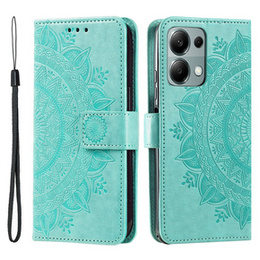 Etui z klapką do Xiaomi Redmi Note 13 Pro 4G / Redmi Note 14S / Poco M6 Pro 4G, Mandala Flower, zielone