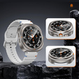 2w1 Etui + Szkło Hartowane do Samsung Galaxy Watch 6 44mm, Tytanowe złoto