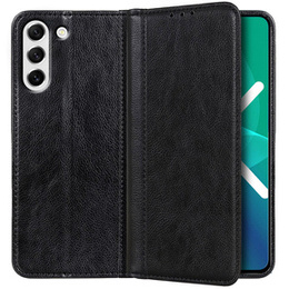 Etui do Samsung Galaxy S21 FE, Wallet Litchi Leather, czarne