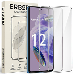 2x Szkło Hartowane do Xiaomi Redmi Note 12 Pro+ 5G / 12 Pro 5G / POCO X5 PRO 5G, ERBORD 9H Hard Glass, szybka