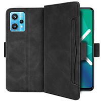 Etui z klapką do Realme 9 Pro+ Plus / Realme 9 4G, Card Slot, czarne