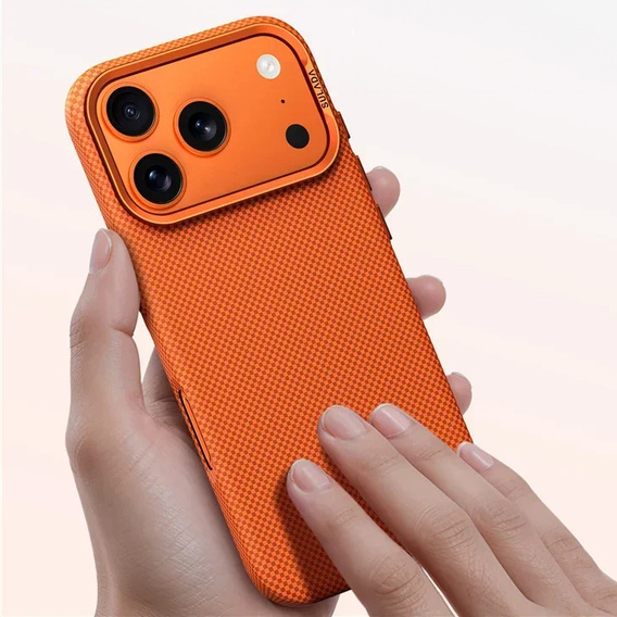 Etui SULADA do iPhone 17 Pro Max z MagSafe – pomarańczowe