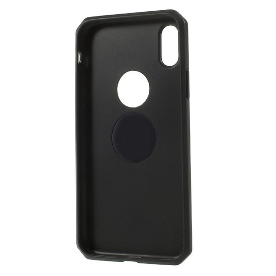 Czarne Etui PROTECTION SHELL Case do iPhone X / XS