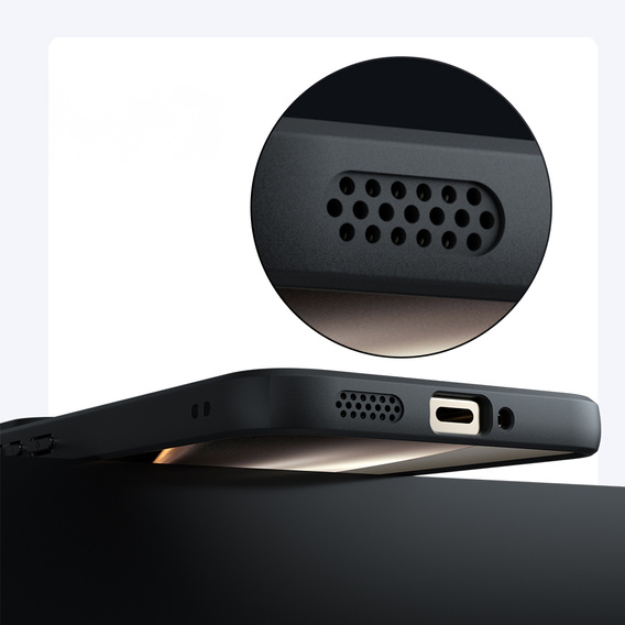 Etui do Xiaomi 15T, Fusion Hybrid, przezroczyste z czarną ramką