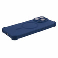 Etui silikonowe do iPhone 15 Pro Max, Magnetic, do MagSafe, granatowe
