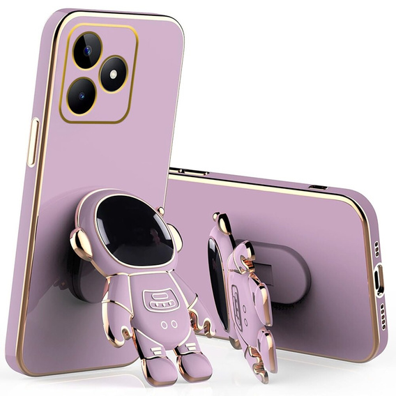 Etui do Realme Note 50, Astronaut, fioletowe