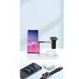 Ładowarka indukcyjna Qi2 3w1 15W do iPhone/ Apple Watch / Airpods / Galaxy / Galaxy Watch/ Galaxy Buds, biała