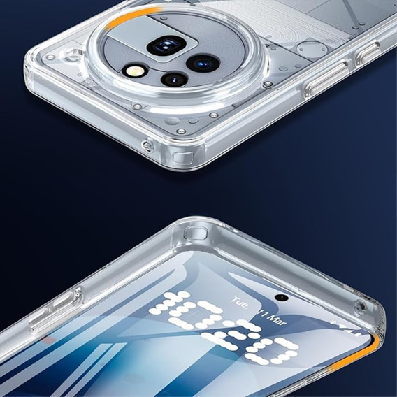 Etui do Nothing Phone 3a Pro, Fusion Hybrid, przezroczyste