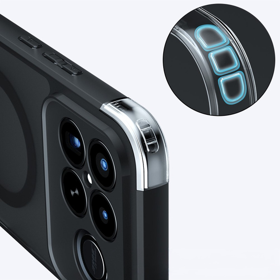 Etui do Xiaomi Poco F8 Ultra, do MagSafe, ERBORD Matt Case, czarny