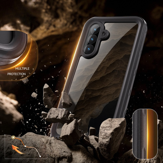 Wodoodporne etui Redpepper IP68 do Samsung Galaxy A56 5G – przezroczysta ochrona w każdych warunkach