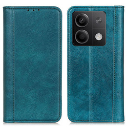 Etui do Xiaomi Redmi Note 13 5G, Wallet Litchi Leather, zielone
