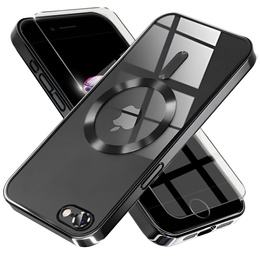 Etui do iPhone 7 Plus / 8 Plus, Electro MagSafe, czarne + Szkło na ekran