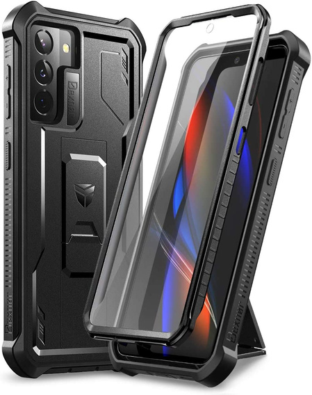 Etui pancerne do Samsung Galaxy S21, Dexnor Full Body, czarne