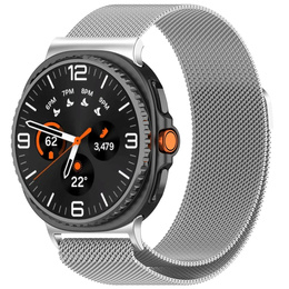 Pasek Bransoleta Milanese do Samsung Galaxy Watch 8 / 8 Classic, Srebrna