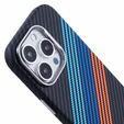 Etui do iPhone 16 Pro Max, Carbon Fiber MagSafe, granatowe