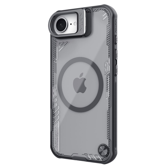 Etui do iPhone 16e, pancerne Nillkin, Icelade Prop, do Magsafe, czarne