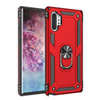 Etui pancerne do Samsung Galaxy Note 10+ Plus, Nox Case Ring, czerwone