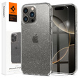 Etui Spigen do iPhone 16 Pro, Liquid Crystal, przezroczyste / brokatowe + Szkło Hartowane 9H