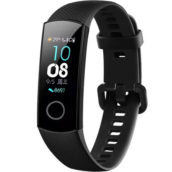 Pasek Silikonowy do Huawei Band 5 - Czarny
