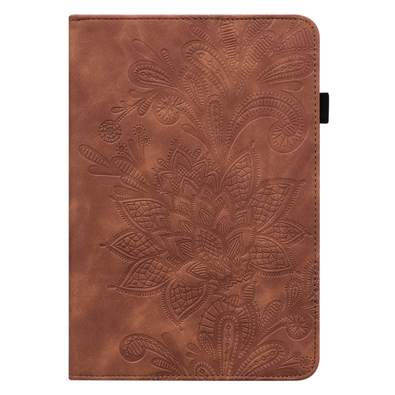 Etui do Lenovo Tab M9, With stand, flower, brązowe