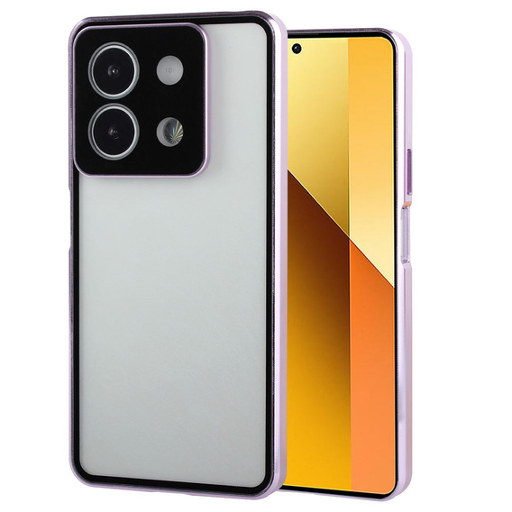 Etui do Xiaomi Redmi Note 13 5G, Magnetic Dual Glass, fioletowe