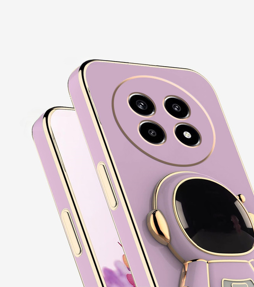 Etui do Honor Magic 7 Lite, Astronaut, fioletowe